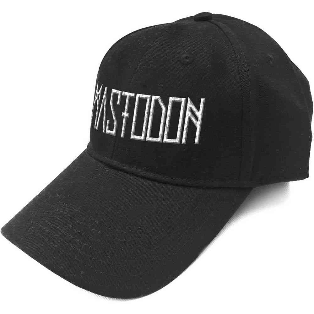 Mastodon - Logo Sonic Silver Baseball pet - Zwart